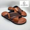 sandale homme marron gaine