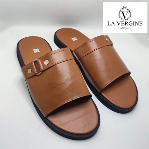 sandale homme marron